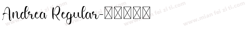 Andrea Regular字体转换